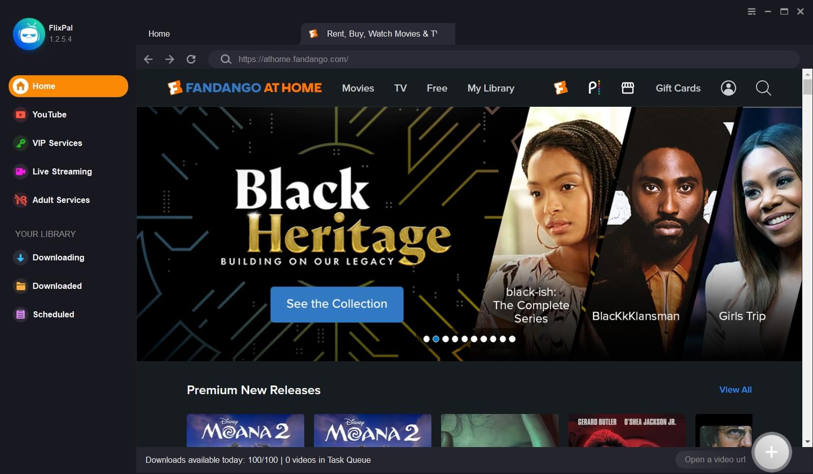 Login to your account and locate the video you want to download.
